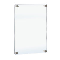 Azar Sign Holder with 1" Caps and Standoffs - 23.5" W x 31.5"H-Sold in Multiples of: 1