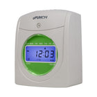 uPunch Non-Calculating Punch Clock With Cards, Keys, Rack & Ribbons-Bright Digital Display