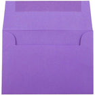 JAM Paper 4bar A1 Envelopes, 3.63 x 5 1/8, Brite Hue Violet Purple Recycled, 100 Pack (15815g)-Size: 4 bar A1 (3-5/8" x 5-1/8")