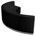 Flash Furniture HERCULES Alon Black LeatherSoft Reception Configuration - 3 Pieces-Modular components make reconfiguring easy with endless possibilities