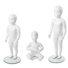 Can-Bramar RP Kid Abstract Fibreglass Mannequins Set -  Glossy White - 3 Pack-Includes mannequins RPK-1, RPK-2 and RPK-3