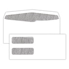 Blueline #9 Double Window Envelope - 4" x 9" - White - 100 Pack-Paper Weight: 24 lbs