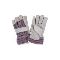 Zenith Safety Fitters Gloves, Large, Split Cowhide Palm, Cotton Inner Lining, 36 Pack-Cuff Material: Starched