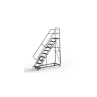 Tri-Arc Manufacturing Heavy Duty Safety Slope Ladder, No. of Steps: 10, Step Incline: 50 degree, Step Width: 24"-Frame Material: Steel