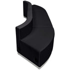 Flash Furniture HERCULES Alon LeatherSoft Reception Configuration, 3 Pieces - Black-Modernize Your Business Office or Entry Way
