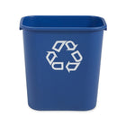 Rubbermaid Deskside Recycle - MED - 28QT/27L - 14.50" L x 10.50" W x 15.0" H - BLUE-15.0"H x 10.3"W x 14.4"L