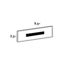 Azar Displays Nameplate Sign Holder, 10 Pack (129918)-Wall Mount