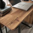 Sauder 47"W Station House Desk - Etched Oak- Finished on all sides for versatile placement in any room of your home