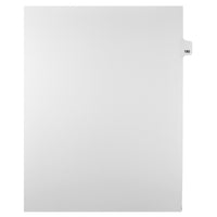 Mark Maker Legal Tabs - Letter Size - White - 1/25th cut - 25 tabs per package - 5 packages Pack - Number 180-White Single Tabs