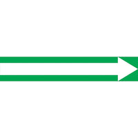 Accuform Signs Self-Stick Pipe Markers, 12" W x 2-1/2" H, 2-1/2" - 6" Pipe Dia., White On Green - 4 Pack-Colours White on Green