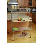 TRINITY EcoStorage Baker's Rack, Chrome (TBFZ-1501)-Shelves and hanging bar adjustable in 1" increments