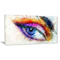 Designart Eyes Are the Window Sensual Canvas Art Print, 40" x 20", (PT2905-40-20)-Print