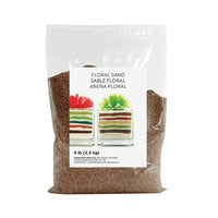 Sandtastik Floral Coloured Sand, 5 lb (2.3 kg) Bag, Baltic Brown-Coarse grain with natural sparkle throughout