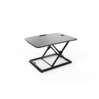 TygerClaw 23.5"W Height-Adjustable Standing Desktop Workstation - Black-Innovative simple touch height locking mechanism