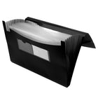 Staples - Classeur extensible à 13 pochettes  - Format lettre - Noir-Noir