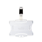 Durable Badge Holder - Polystyrene - Transparent  - 25 Pack-25 Pack