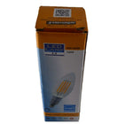 Northern Stars 80032 LED Light Bulb, Candelabra B10 4W, Filament, Dimmable, Clear, Silver, 2 Pack-Filament, Clear