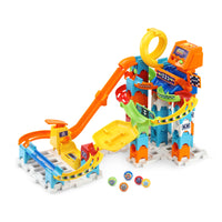 VTech Marble Rush Raceway Set - 78 Pieces-When construction is complete, drop the five marbles into the starting gate and launch them into action