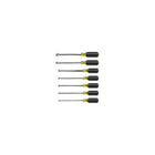 Klein Tools 7-Pc. Cushion Grip Nut Driver Sets- 6" Shafts-Drive Type Imperial