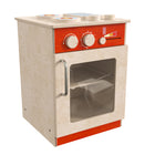 Flash Furniture Bright Beginnings Commercial Grade Wooden Children's Kitchen Stove with Integrated Storage-Wipe Clean with a Damp Cloth and Air Dry