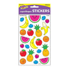 TREND enterprises, Inc. Friendly Fruit superShapes Stickers - Large - Assorted Sizes-Cartoony fruit designs