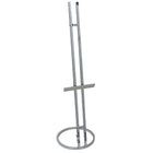 Eddie's Hang-Up Display Ltd. 67" Floor Standing Easel with Circular Base, Chrome, 5 Pack-Bottom support brackets adjusts down to 56" from top