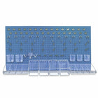 Azar Displays Pegboard Organizer Kit, 24" x 48", Blue (900988-BLU)-Plastic Organizer Kit