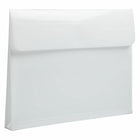 JAM Paper Plastic Expansion Envelopes with Hook & Loop Closure Letter Booklet - 9 3/4" x 13" with 1" Inch Expansion - White - 12 Pack-Quantity: 12 per pack