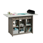 Sauder Craft Pro Series Craft Work Table - Mystic Oak (427456)-Mystic Oak, Engineered Wood