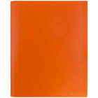 JAM Paper Plastic POP Two Pocket Clasp School Folders with Prong Clip Fasteners, Orange, 96 Pack (382ECORD)-Finish: Smooth