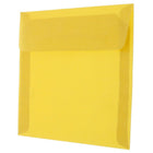 JAM Paper 6 x 6 Square Envelopes, Gold Translucent Vellum, 250 Pack (PACV577H)-Blank interior for personalized message