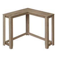 Monarch Specialties 3659 Corner Console Accent Table - Dark Taupe-Entry table with a unique corner design in a sleek dark taupe finish