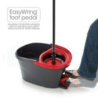 Vileda EasyWring Spin Mop & Bucket System-Foot-activated pedal and built-in wringer allow for hands-free wringing