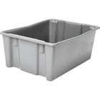 Lewis Bins+ Polylewton Stack-N-Nest Containers, 30.1" x 24.0", Grey, 5 Pack-Injection moulded from high-impact polyolefins