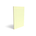 Staples Narrow Ruled Notepad - 5" x 8" - Canary - 50 Sheets/Pad - 12 Pack-50 sheets per pad