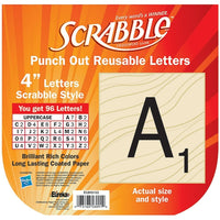 Eureka Scrabble 4" Deco Letters, Black (EU-845153)-Deco letters