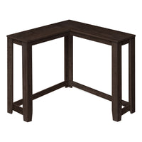 Monarch Specialties 3660 Corner Console Accent Table - Espresso-Entry table with a unique corner design in a sleek espresso finish