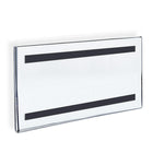 Azar Displays Acrylic Sign Holder with Magnetic Tape, 10 Pack (129937)-Clear Acrylic