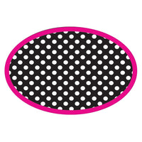 Ashley Productions Magnetic Whiteboard Eraser, BW Dots, 6 Pack-Whiteboard Eraser