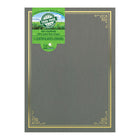 Geographics Ash Grey Vintage Certificate Covers - Gold Foil - Sugar Cane Paper - 8.75" x 11.25" - 5 Pack-A perfect way to present precious documents and Award Certificates, and keep them clean and safe