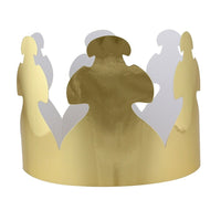 Hygloss Bright Gold Tag Crown, 48/Pack (HYG65244)-Bright gold
