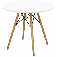 Nicer Furniture Eiffel Style Dining Table with 47" Table Top - White-Dining Table
