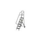 Tri-Arc Roll & Fold Rolling Ladder, 6 Step, 66" Height, Serrated (KDRF106162)-Frame Material: Steel