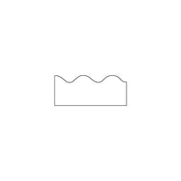 Trend T-9883 39' X 2.25" Scalloped Solid Terrific Trimmer, White, 108 Pack (T-9883)-Bulletin board trimmers can be used to embellish classrooms of prekindergarten to grade 12 students