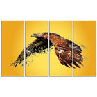 Designart Soaring Eagle Canvas Art Print, 5 Panels, (PT2320-271)-Print