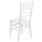 Flash Furniture HERCULES Series Wood Chiavari Chairs - White - 2 Pack-Lightweight Hardwood Frame Construction