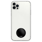 Popl Flat - Black-Save info of people you meet as a contact in your phone