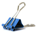 JAM Paper Binder Clips, Small, 19mm, Blue Binderclips, 5 packs of 25 (334BCBUg)-125 per pack
