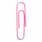 JAM Paper Colored Jumbo 2" Paper Clips - Pink - 3 Packs of 75-Premium paper clips made from high quality vinyl coated steel wire