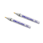 Marvy Uchida Broad-Line Opaque Paint Markers - Silver - 2 Pack-Marker Tip: Broad Point